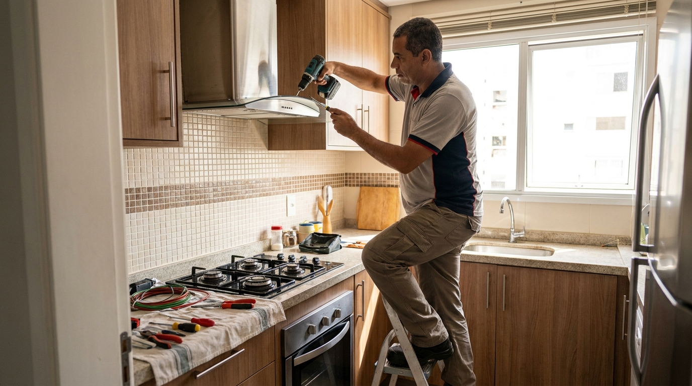 Instalação de Exaustor em Botucatu‑SP
