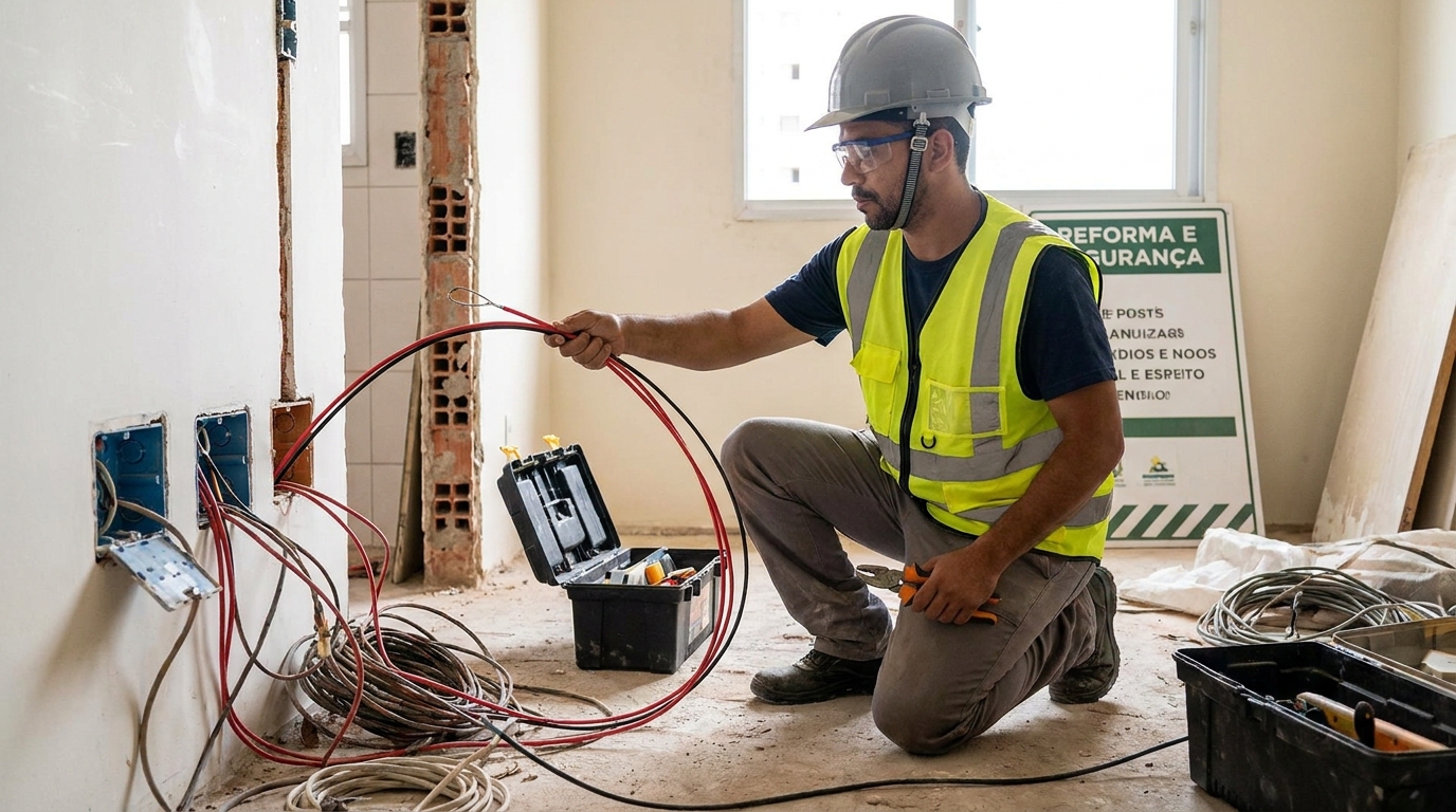 Substituição de Fios Antigos em Botucatu‑SP
