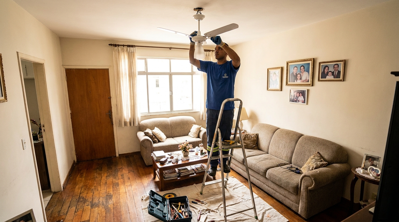 Substituição de Ventilador em Botucatu‑SP